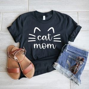 Cat Mom Shirt, Cat Shirt, Cat Mom Tshirt, Cute Cat Shirt, Funny Cat Lover